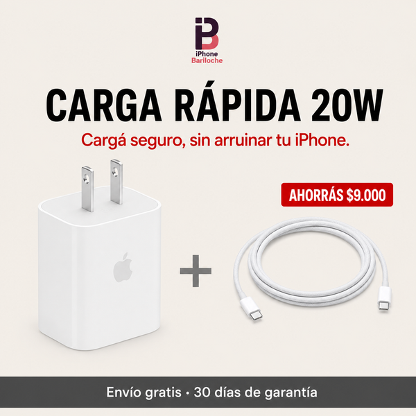 Combo Carga Rápida 20W